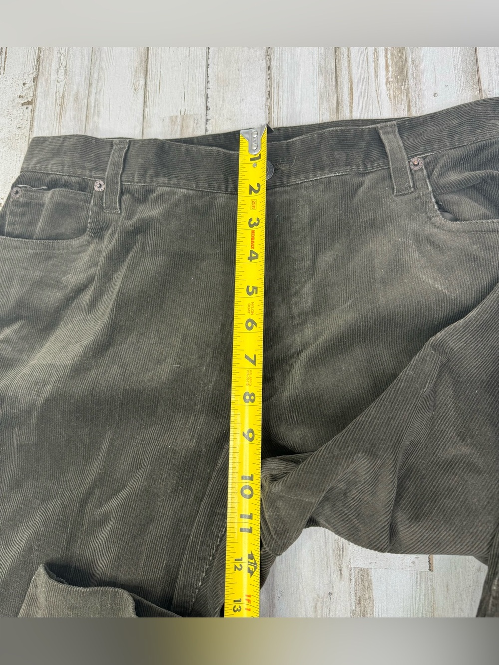 Gap Womens Wide Leg Corduroy Pants Brown Size 12 (34x31) - Picture 6 of 10